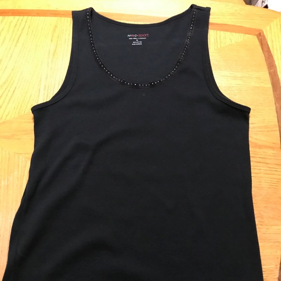 Black stretch camisole/tank top - Picture 1 of 2